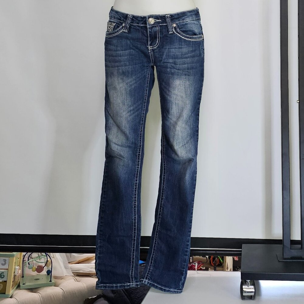 ZCO Bootcut Jeans – Mid-Rise Stretch Denim, Faded Wash, Everyday Fit
